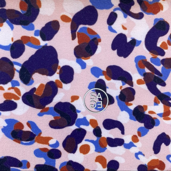 Sage Collective Leopard Print Colorful Workout Leggings - Picture 7 of 7